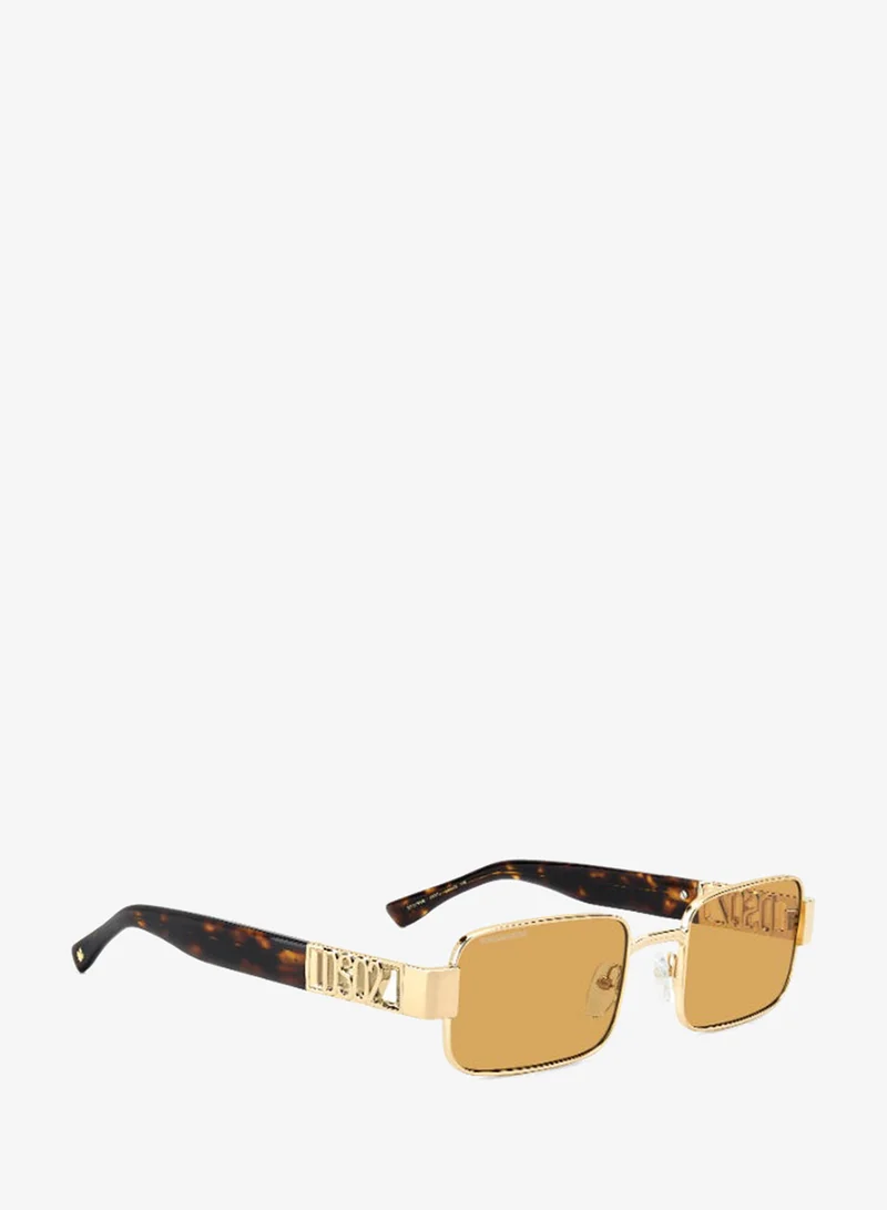 ديسكويرد2 DSQUARED2 D2 0156/S Sunglasses Gold Rectangular