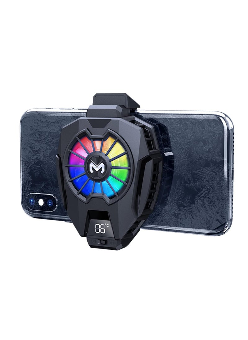 ELTRAZONE Phone Cooler with Dual Semiconductor Cooling Chip | Ultra-Fast Cooling for Mobile Phones (6-8cm Width) | Digital Display, Overheating Protection | Perfect for Tiktok Live Streaming, Outdoor Vlogs, Mobile Gaming  - Image 2