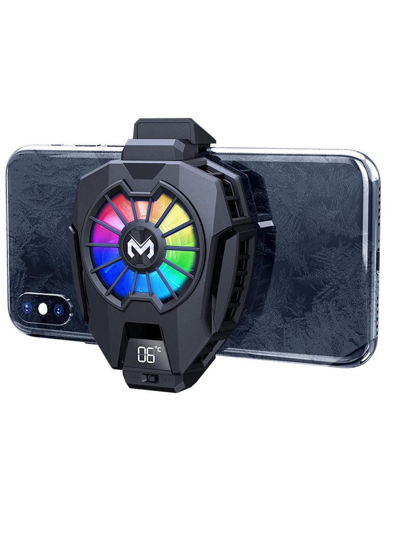 ELTRAZONE Phone Cooler with Dual Semiconductor Cooling Chip | Ultra-Fast Cooling for Mobile Phones (6-8cm Width) | Digital Display, Overheating Protection | Perfect for Tiktok Live Streaming, Outdoor Vlogs, Mobile Gaming  - Image 4