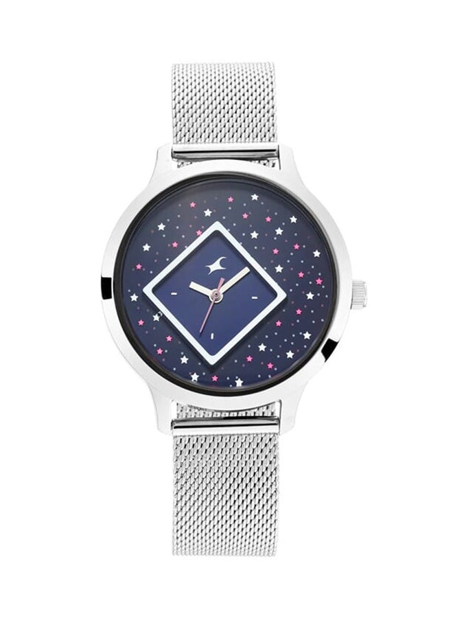 fastrack - Eccentrics Watch -  Blue Dial With Stars And Mesh Metal Strap 6210Sm02 - Image 1