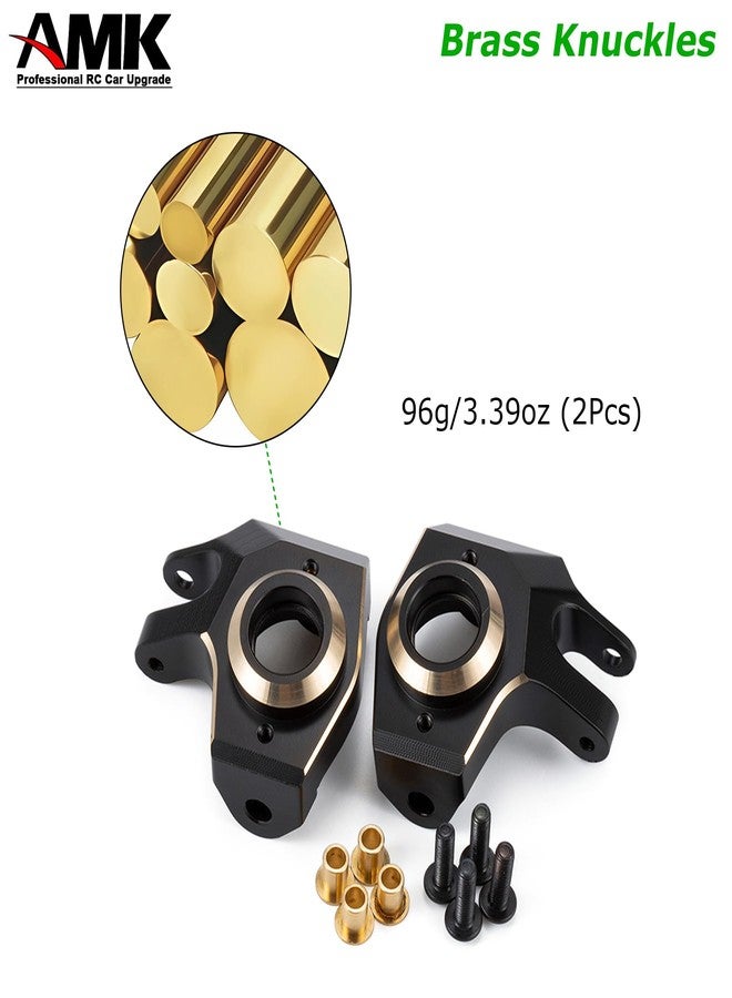AMK SCX10 II Brass Steering Knuckles 96g Wheel Weights Outer Portal Drive Housing for 1/10 RC Crawler AR44 Axial SCX10 Upgrades - Image 3