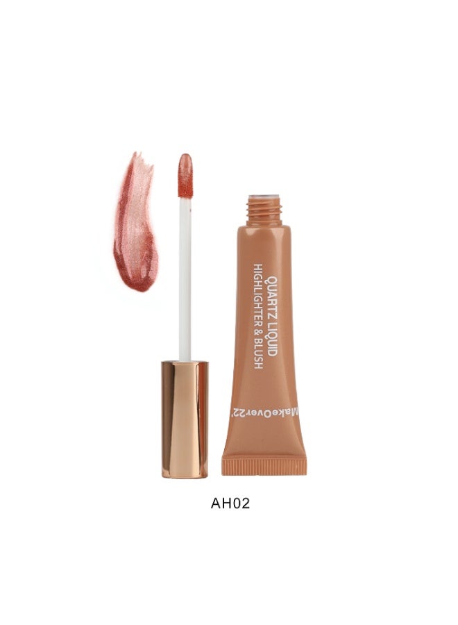 Makeover 22 MakeOver22 Quartz Liquid Highlighter & Blush-Peach Quartz AH02 - Image 1