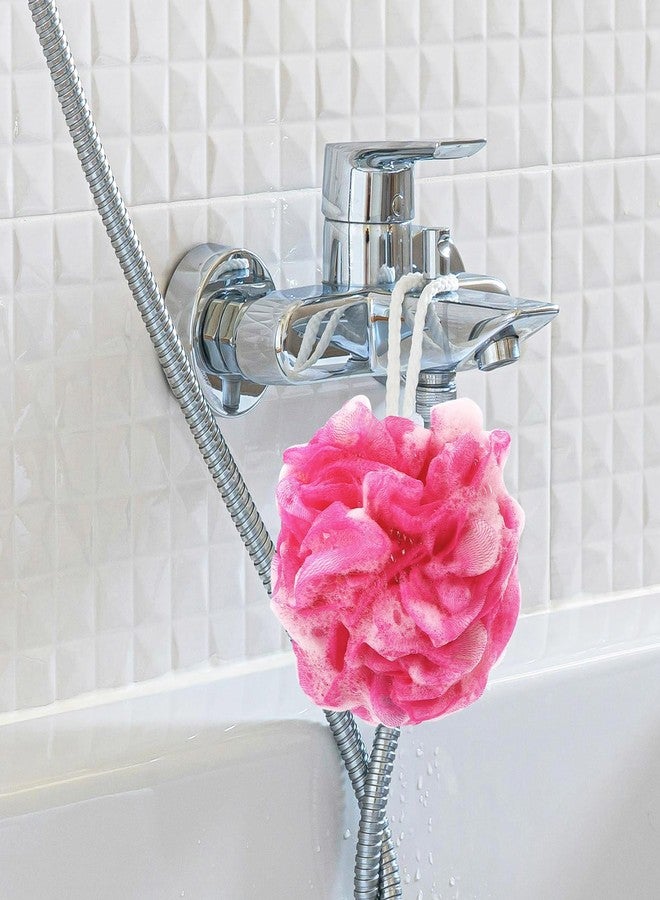 BTYMS Premium Mesh Poufs (65g/pcs) Bath Sponges Shower Loofahs Exfoliating Shower Puff - Great for Body Wash Pack of 4 - Image 5