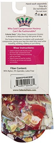 Celeste Stein Therapeutic Compression Socks, Dickins Christmas, 8-15 mmhg, 1-Pair - Image 2
