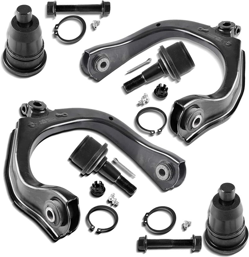 ASTARPRO 6pc Lower Upper Ball Joints Front Upper Control Arms for Rainier, SSR, Trailblazer, Envoy, Bravada, SAAB - Image 1