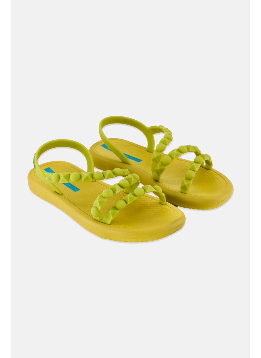 Ipanema Kids Girl Slingback Brand Logo Sandal, Yellow  - Image 1