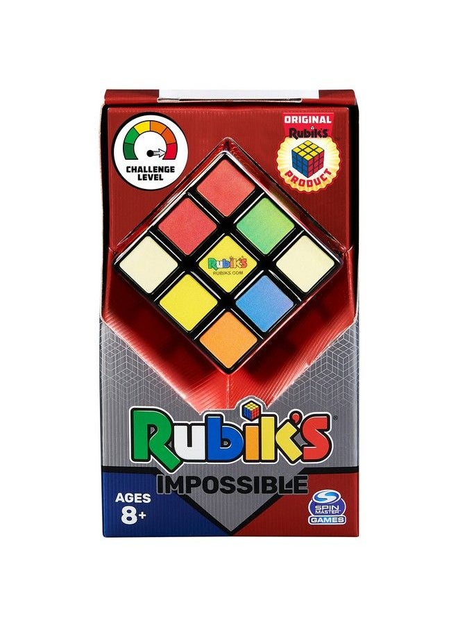 Rubik's - Rubik’S Impossible The Original 3X3 Cube Advanced Difficulty Classic Color Matching Problem Solving Puzzle Game Toy For Adults & Kids Ages 8 And Up - Image 1