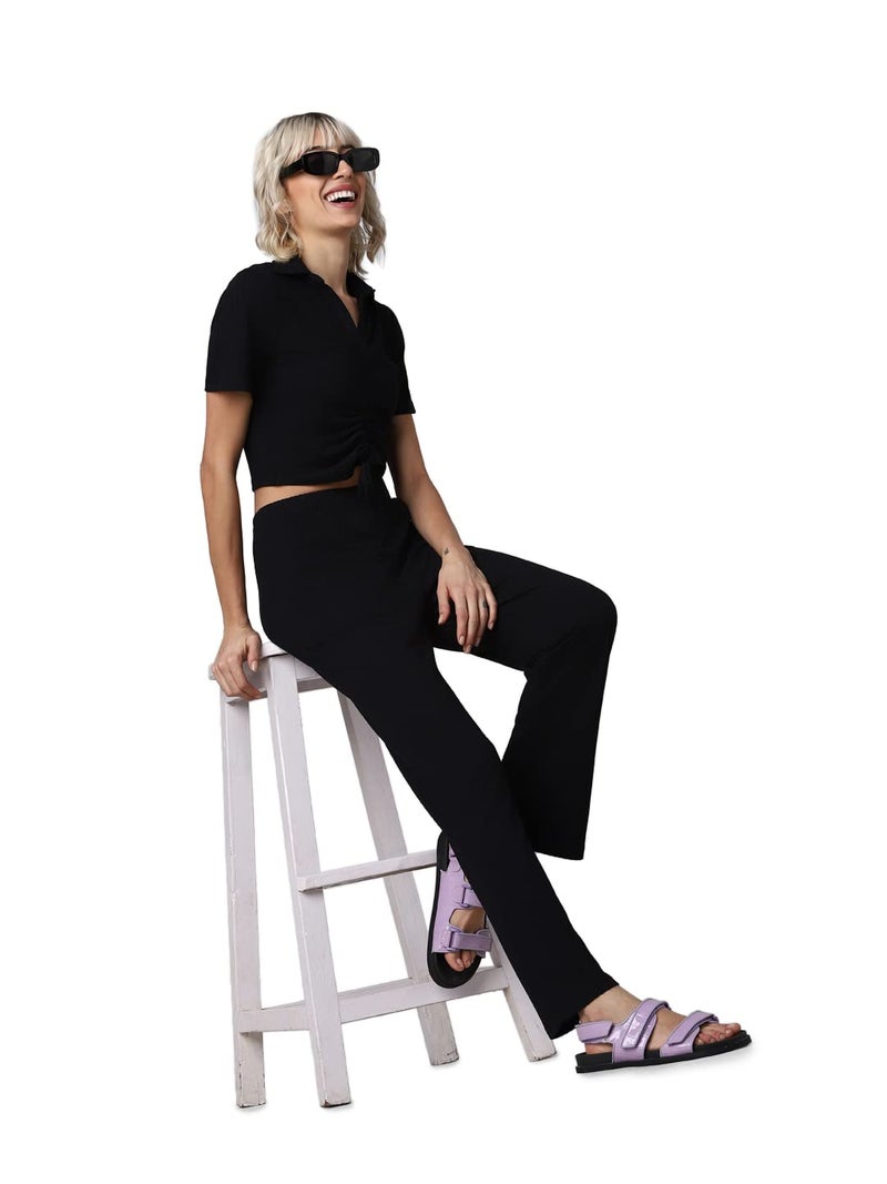 ONLY Flared Fit Pant (202068901_Anthracite_S) - Image 2