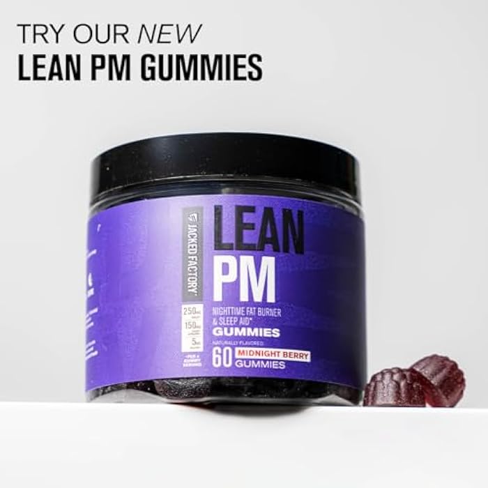 Jacked Factory Lean PM Night Time Fat Burner, Sleep Aid Supplement, & Appetite Suppressant for Men and Women - 60 Stimulant-Free Veggie Weight Loss Diet Pills - Image 2