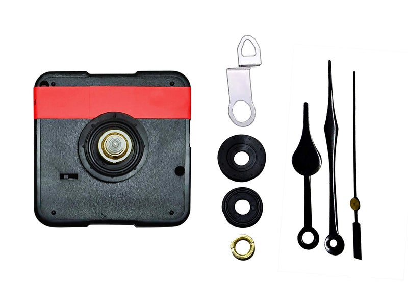 IIK COLLECTION Analogue 18MM Long Spindle Quartz Movement Plastic Machine with Black Hands Kit for Wall Clock (IIK-MOV-PL-033) - Image 3