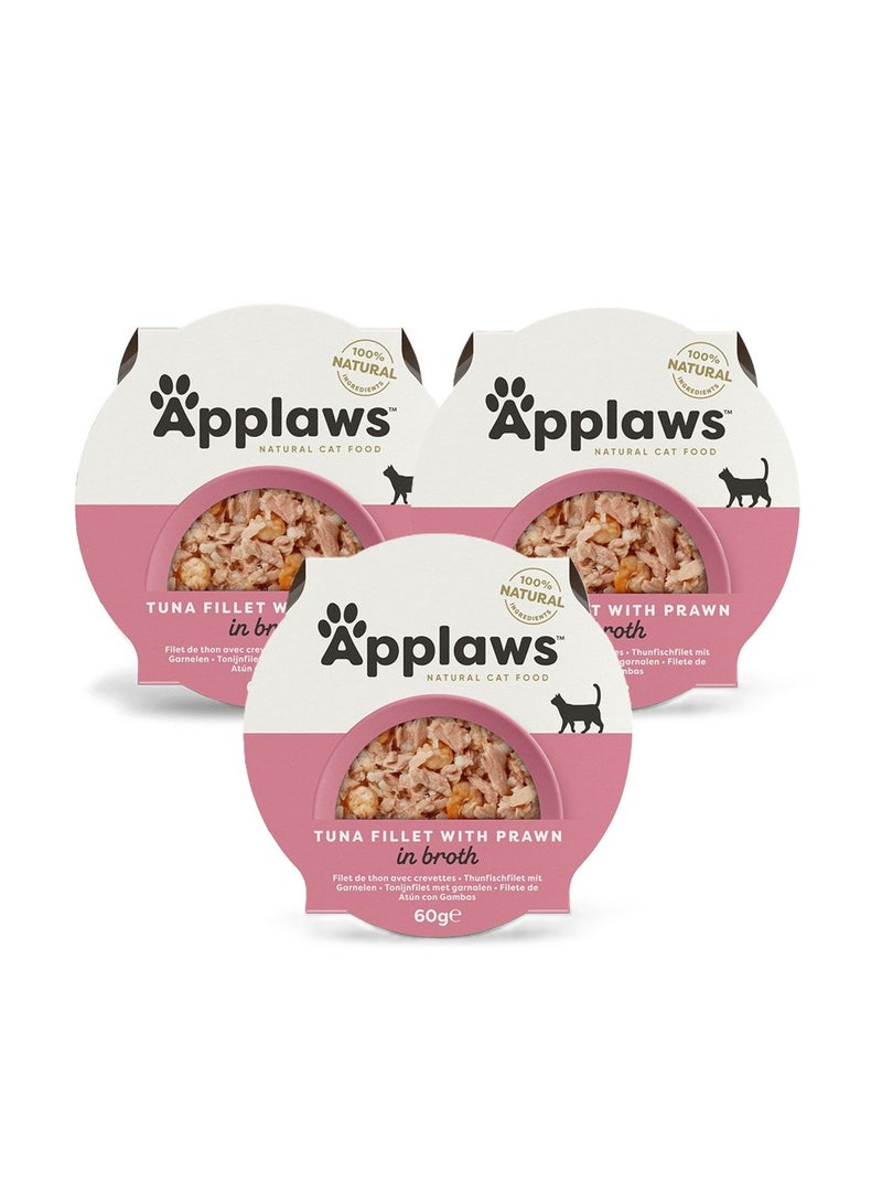 آبلاوس 3 قطع تونة للقطط ابلاوز مع وعاء الجمبري 60 جرام × 3 - Image 1
