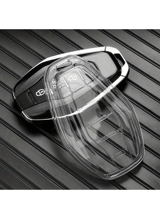 Transparent Black TPU Car Remote Key Cover with 4 Buttons for Keyless Auto Accessories - Image 4