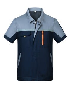 SKT Shiketro Summer Short Sleeve Workwear for Men and Women, Thin Reflective Work Protective Clothing that Absorbs Sweat and Allows for Breathability  - Image 1