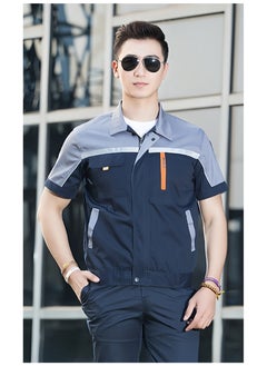 SKT Shiketro Summer Short Sleeve Workwear for Men and Women, Thin Reflective Work Protective Clothing that Absorbs Sweat and Allows for Breathability  - Image 4