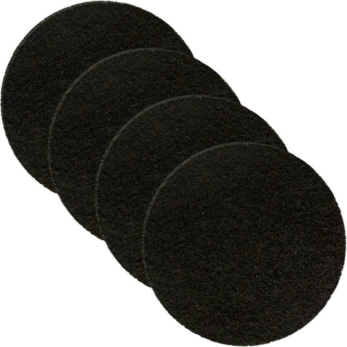 375 4 PACK ACTIVATED CHARCOAL COMPOST BIN FILTER 375 INCH ACTIVATED CHARCOAL FILTERS REPLACEMENT SET FOR KITCHEN RECYCLE BIN ODOR ABSORBING HOME COUNTERTOP COMPOST BIN FILTERS