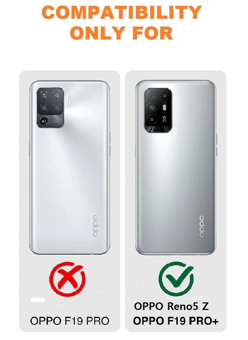 2 Pieces Tempered Glass Screen Protector 5D Designed For Oppo Reno5 Z Full Glue Edge to Edge Full Screen Coverage And Bubble Free