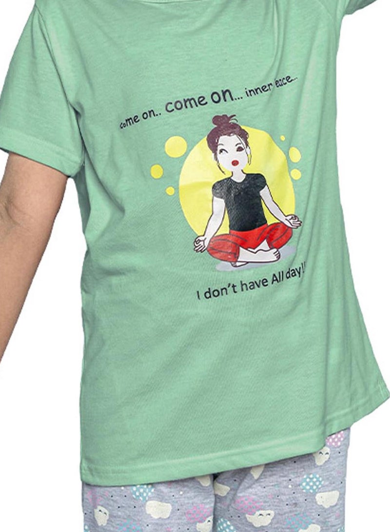 SPACEDOUT Girls Pajama Set (Night Suit)  - Image 3