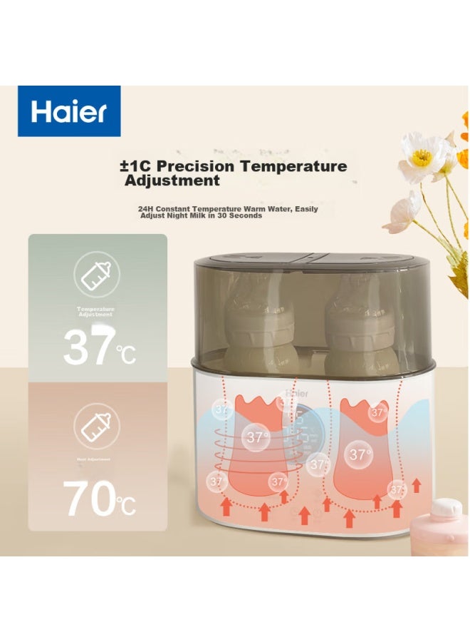 Haier Milk Warmer, Baby Bottle Sterilizer, Two-in Constant Temperature, Breast Milk Warmer, Milk Thawing, Timer Heating - Image 4