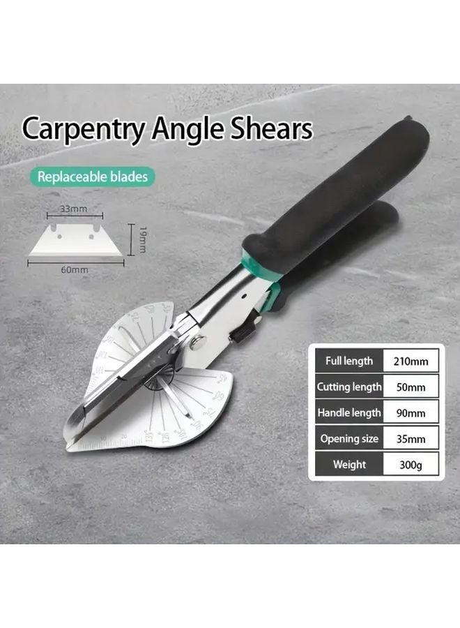 Black Green Angle Cutter Adjustable 45 135 Degree Multi Angle Shears For Electricians Carpenters - Image 2