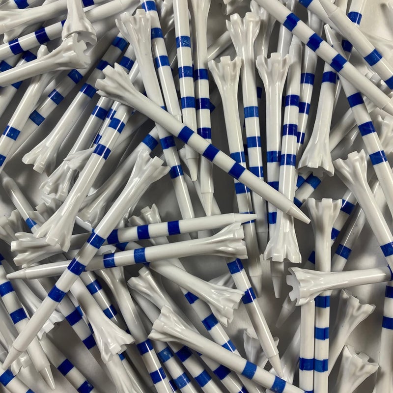 Champ Champ 314 My Hite FLYtee WhiteBlue Stripe Golf Tee 100 Count