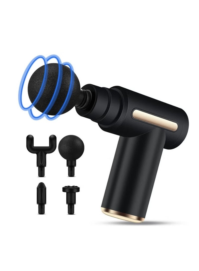 إيزي سو مسدس تدليك صغير لقرع الأنسجة العميقة، مسدس تدليك العضلات مع 6 سرعات جهاز تدليك، جهاز تدليك كهربائي محمول فائق الهدوء لتخفيف آلام الرقبة والظهر