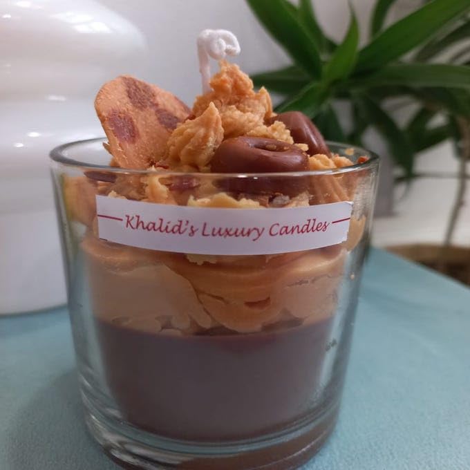 Khalid's برطمان موس الشوكولاتة من خالد شمعة مصنوعة من الصويا معطرة طبيعياً شموع صديقة للبيئة شمعة طبيعية نقية - Image 3