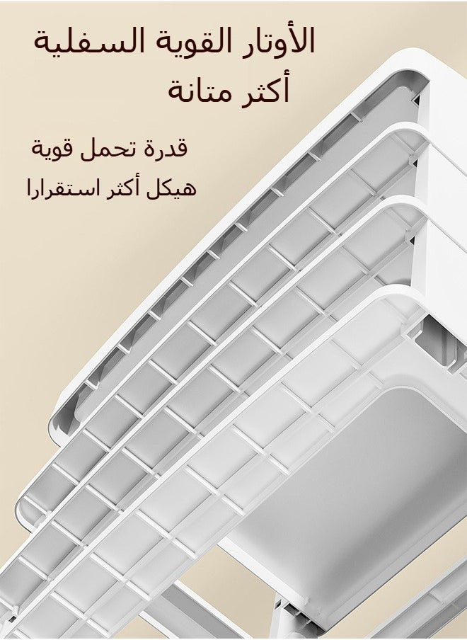 Denzoz 3-Tier Organization Storage Rack Desk Drawer Organizers Trays Set Clear Plastic Storage Bins Bathroom Drawer Tray Dividers Vanity Trays Organizer for Bedroom Dresser Makeup Kitchen Utensil Office  - Image 5