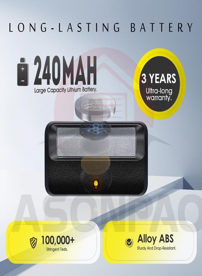 ASONPAO جهاز تحكم عن بعد ASONPAO 2Pack-950ESTD مخصص فقط لفتح باب المرآب من Chamberlain المزود بزر تعليم أصفر Security+ 2.0 myQ - Image 3
