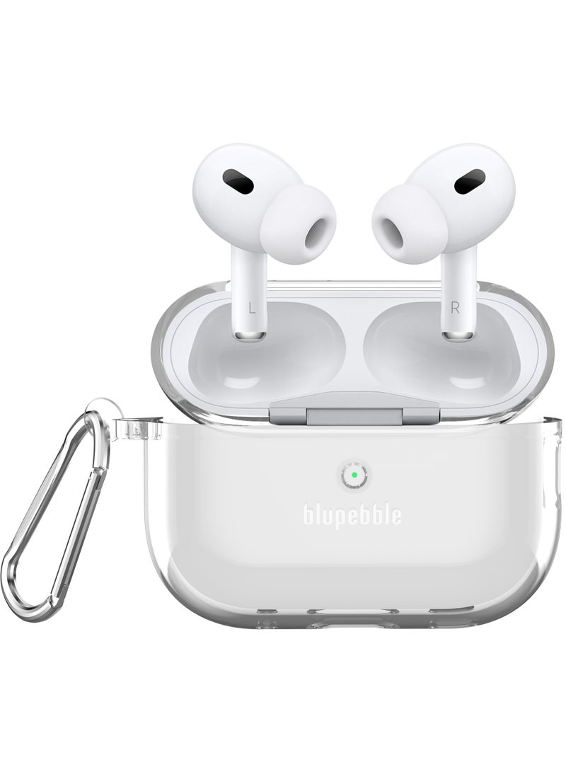 blupebble Clear Guard Kit for AirPods Pro 2 | Transparent Protective Case with Cleaning Pen | Scratch-Resistant Shell for AirPods Pro 2nd Gen Charging Case - Image 2