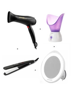 Joycare Personal care set consisting of Hair Dryer, Hair Straightener, Facial Sauna and Adjustable Mirror  - Image 2
