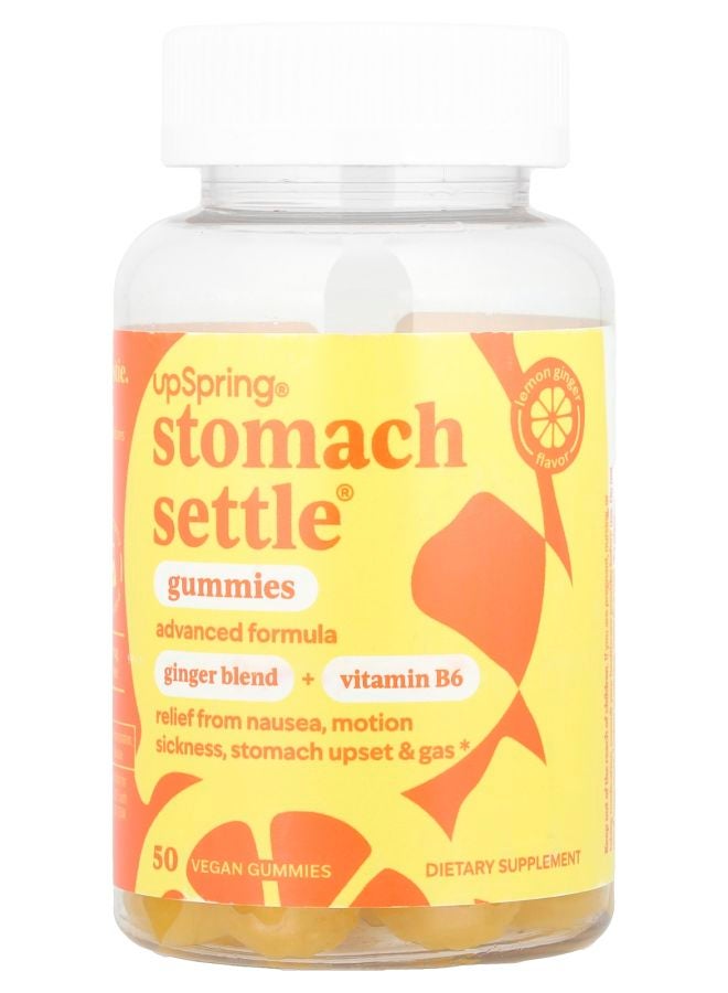 UpSpring Stomach Settle® Gummies Lemon Ginger 50 Vegan Gummies