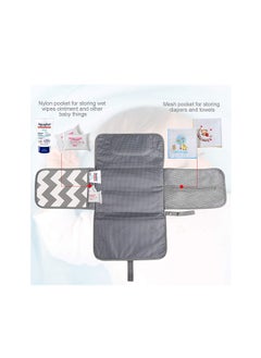 Baby Changing Mat, Waterproof Changing Pad with Head Cushion & Organizer Pockets, Diaper Changing Station, Foldable Baby Massage Mat for Home Travel Outside (Grey) - pzsku/ZE09AC36FD6B377E54321Z/45/_/1697785723/33dcf24a-5d24-481d-bb2f-cb0eac116704