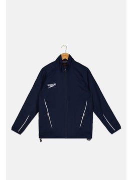 speedo Kids Boy Brand Logo Jacket Shirt, Dark Navy  - Image 1