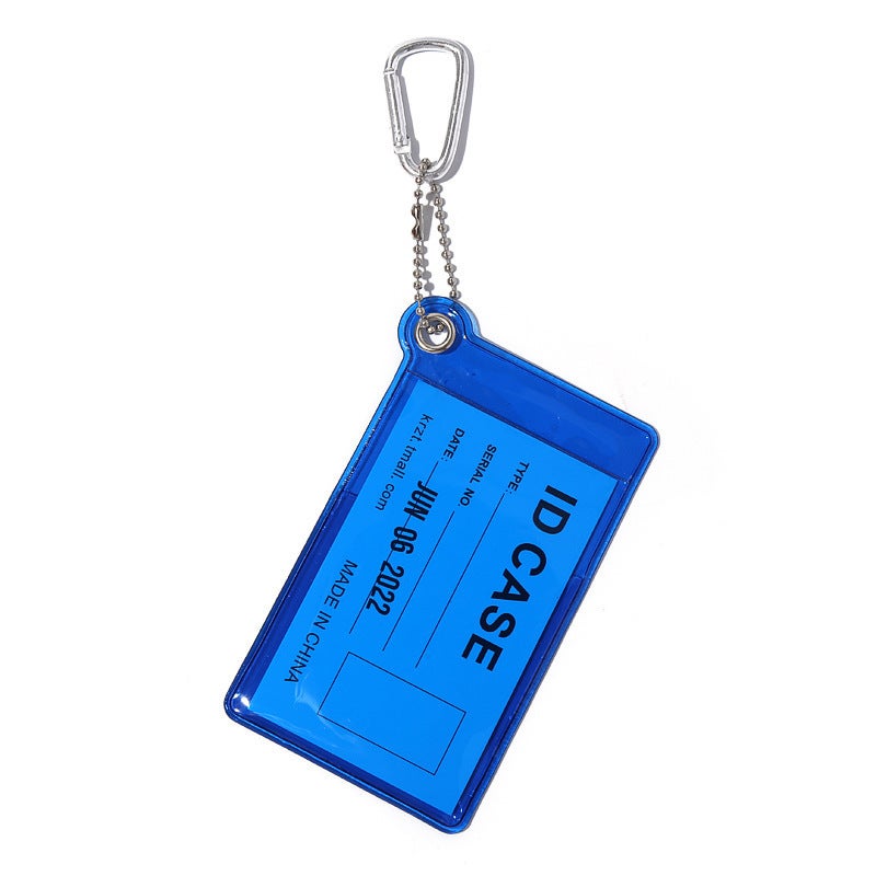 Pvc Fluorescent Card Bag Ins Niche Female Small Thin Student Meal Card Certificate Work Bus Card Set Japanese And Korean Department - Image 1