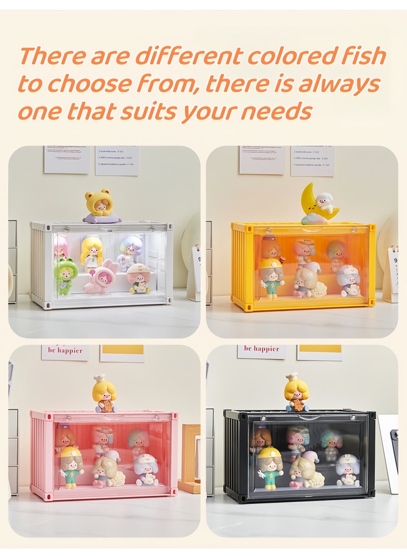 SKT Shiketro Labubu Container Blind Box Storage Box Dustproof Cabinet Home Transparent Pop Mart Display Stand Doll Doll Box  - Image 2