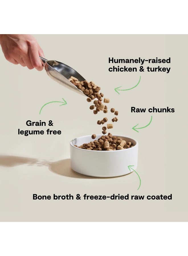 Open Farm , RawMix Grain-Free Dry Dog Food, Protein-Packed Kibble Coated in Bone Broth with Freeze Dried Raw Chunks, Chicken & Turkey, Open Prairie Recipe, 3.5lb Bag - Image 2