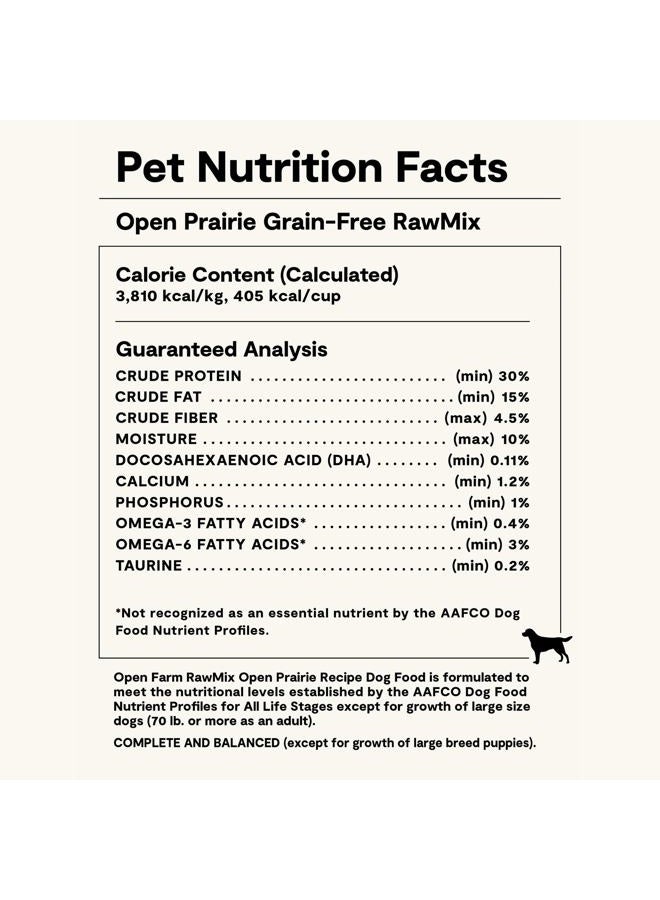 Open Farm , RawMix Grain-Free Dry Dog Food, Protein-Packed Kibble Coated in Bone Broth with Freeze Dried Raw Chunks, Chicken & Turkey, Open Prairie Recipe, 3.5lb Bag - Image 5