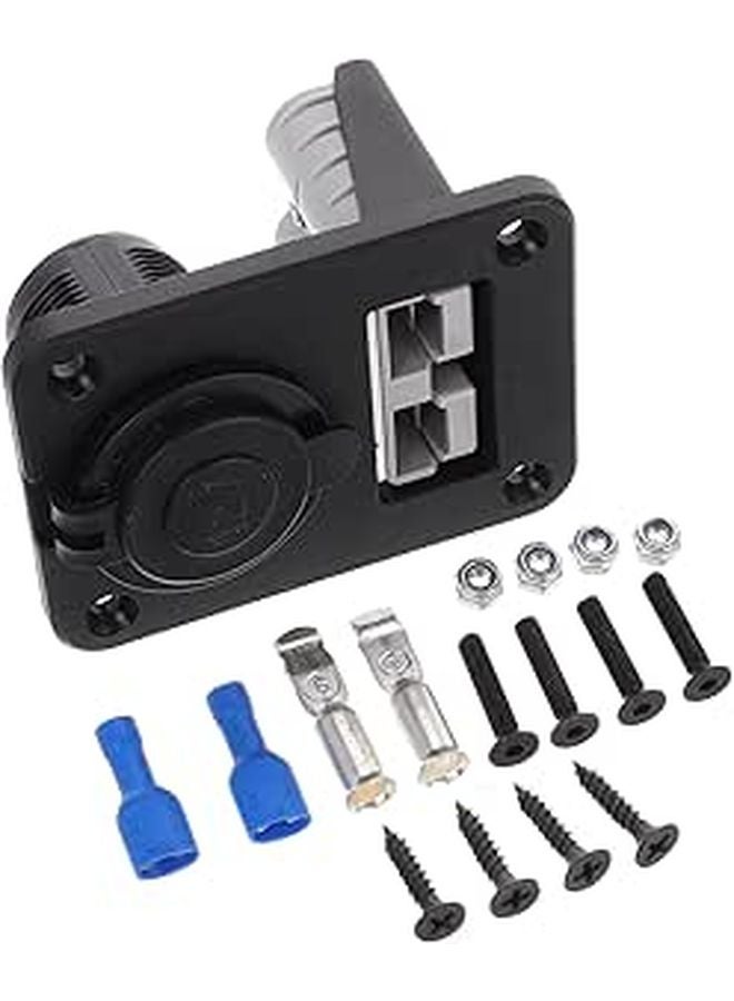 12 Volt Cigarette Lighter Socket Panel with Screws for Car RV Boat Motorcycle Marine Use - Image 1