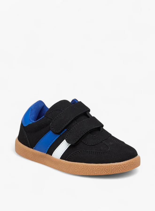 ال بي ال من شو اكسبرس Panelled Sneakers with Hook and Loop Closure