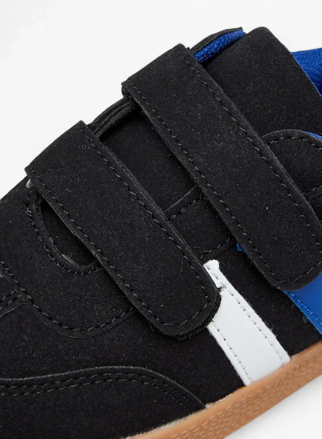 LBL by Shoexpress Panelled Sneakers with Hook and Loop Closure