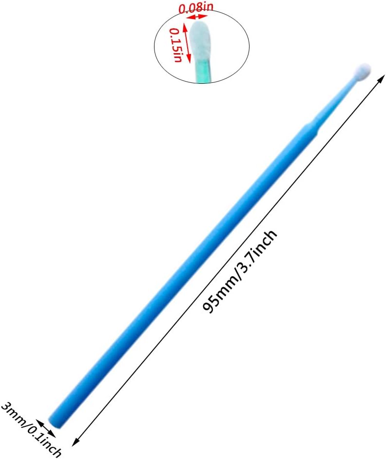 ACKLLR 100 Pack Phone Charge Port Cleaning Tool kit,Bendable Mini Soft Round Brushes Cleaner Compatible with iPhone 11 Pro Speaker Tablet Camera Laptop Computer Smartphone, Blue - Image 4