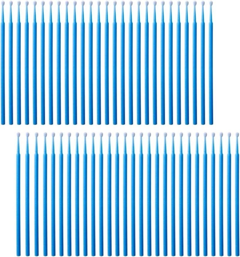 ACKLLR 100 Pack Phone Charge Port Cleaning Tool kit,Bendable Mini Soft Round Brushes Cleaner Compatible with iPhone 11 Pro Speaker Tablet Camera Laptop Computer Smartphone, Blue - Image 1