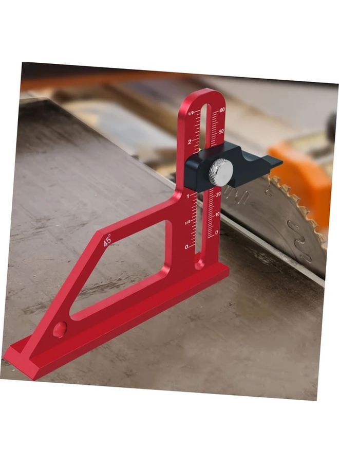 Red 2 In 1 Adjustable Depth Gauge 0 60mm Precision Woodworking Tool For Table Saw - Image 3