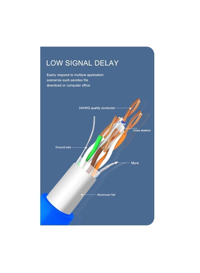 ستارجولد كابل CAT6 كابل توصيل إنترنت عالي السرعة 15 متر - Image 4