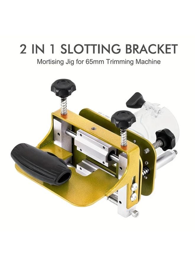 KC917 2 In 1 Mortising Jig For 65mm 2 56in Trimming Machine Woodworking Invisible Fixture - Image 1