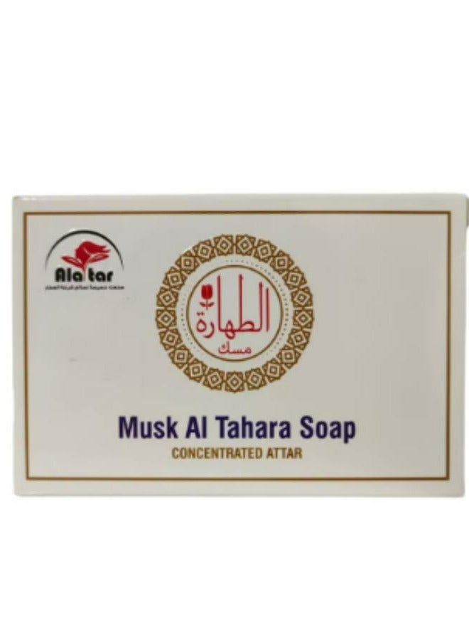 alattar Soap Musk AlTahara White 100 g  Pcs - Image 2