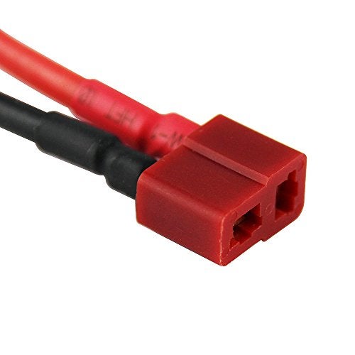 OliYin 2pcs T-Plug 2-Male to 1-Female Series Connector Adapter Double Voltage LiPo 14awg 3.93"(Pack of 2) - Image 5
