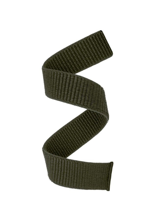 Abanen 22mm Nylon Hook and Loop Quick Dry Watch Band for Garmin Fenix 6/5/7/EPIX 2, Dark Green, 5.11-9.05 inch (130mm-230mm) Wristband Strap - Image 1