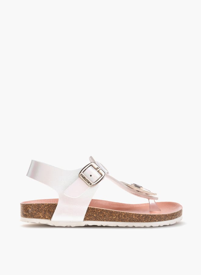 Pablosky Girls Strap Sandals With Buckle Strap Closure  - Image 1