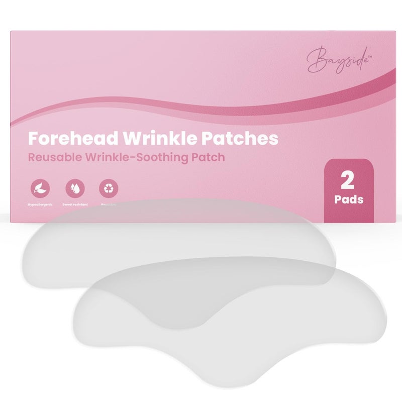 Forehead Wrinkle Patches  NonInvasive Reusable Skin Care Solution  Fine Lines and Wrinkles Smoothing  Pairs with Eye Patches and Face Tape  LongLasting Skin Pads for a Smoother Look  Pack of 2
